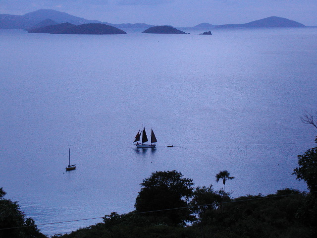 Sailboat in Francis Bay